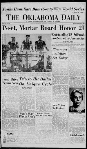 The Oklahoma Daily (Norman, Okla.), Vol. 43, No. 22, Ed. 1 Thursday, October 11, 1956