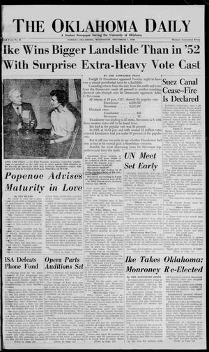 The Oklahoma Daily (Norman, Okla.), Vol. 43, No. 41, Ed. 1 Wednesday, November 7, 1956