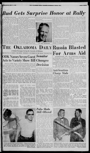 The Oklahoma Daily (Norman, Okla.), Vol. 43, No. 54, Ed. 1 Thursday, November 29, 1956