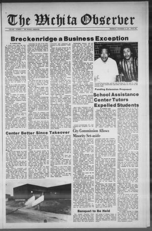 Primary view of object titled 'The Wichita Observer (Wichita, Kansas), Vol. 1, No. 4, Ed. 1 Thursday, November 16, 1978'.