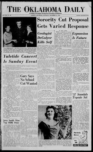 The Oklahoma Daily (Norman, Okla.), Vol. 43, No. 66, Ed. 1 Saturday, December 15, 1956