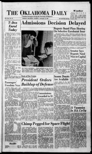 The Oklahoma Daily (Norman, Okla.), Vol. 47, No. 79, Ed. 1 Tuesday, January 31, 1961