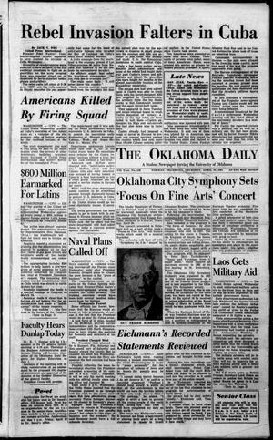 The Oklahoma Daily (Norman, Okla.), Vol. 47, No. 130, Ed. 1 Thursday, April 20, 1961