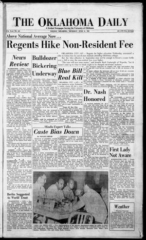 The Oklahoma Daily (Norman, Okla.), Vol. 47, No. 165, Ed. 1 Thursday, June 15, 1961