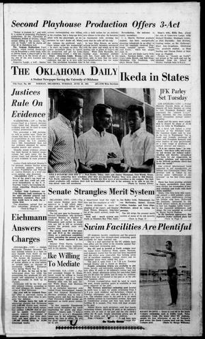 The Oklahoma Daily (Norman, Okla.), Vol. 47, No. 168, Ed. 1 Tuesday, June 20, 1961