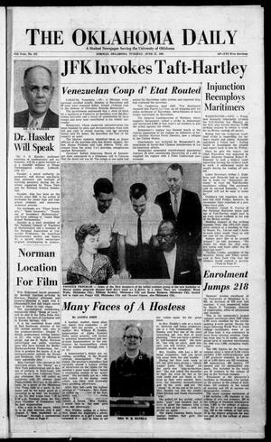 The Oklahoma Daily (Norman, Okla.), Vol. 47, No. 173, Ed. 1 Tuesday, June 27, 1961