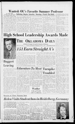 The Oklahoma Daily (Norman, Okla.), Vol. 47, No. 178, Ed. 1 Thursday, July 6, 1961