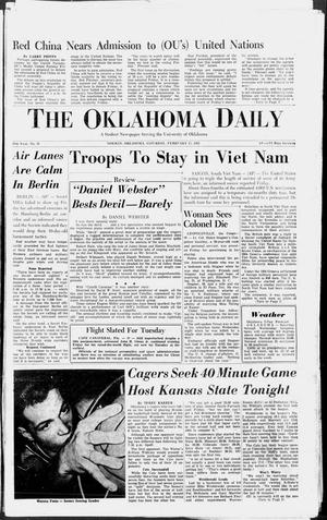The Oklahoma Daily (Norman, Okla.), Vol. 48, No. 97, Ed. 1 Saturday, February 17, 1962
