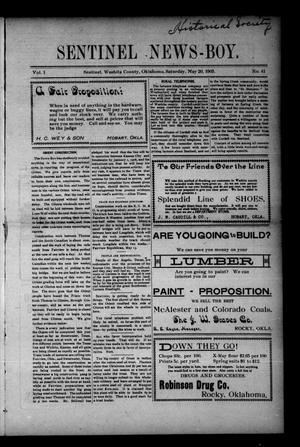 Sentinel News-Boy. (Sentinel, Okla.), Vol. 1, No. 41, Ed. 1 Saturday, May 20, 1905