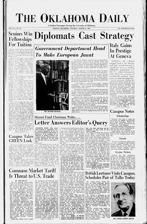 The Oklahoma Daily (Norman, Okla.), Vol. 48, No. 113, Ed. 1 Tuesday, March 13, 1962