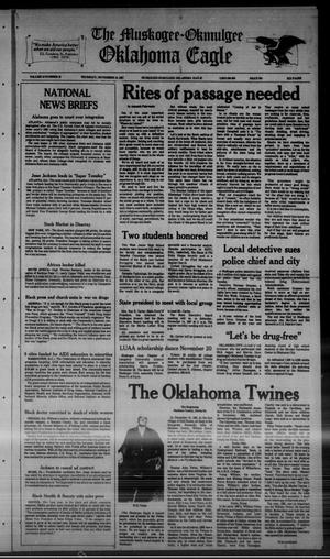 The Muskogee - Okmulgee Oklahoma Eagle (Muskogee and Okmulgee, Okla.), Vol. 13, No. 32, Ed. 1 Thursday, November 12, 1987