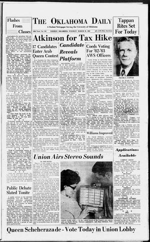 The Oklahoma Daily (Norman, Okla.), Vol. 48, No. 118, Ed. 1 Tuesday, March 20, 1962