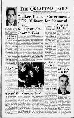 The Oklahoma Daily (Norman, Okla.), Vol. 48, No. 124, Ed. 1 Thursday, April 5, 1962