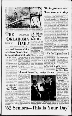 The Oklahoma Daily (Norman, Okla.), Vol. 48, No. 130, Ed. 1 Friday, April 13, 1962