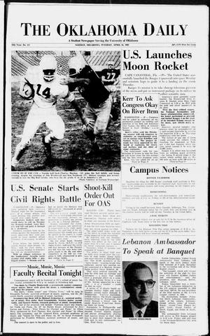 The Oklahoma Daily (Norman, Okla.), Vol. 48, No. 137, Ed. 1 Tuesday, April 24, 1962