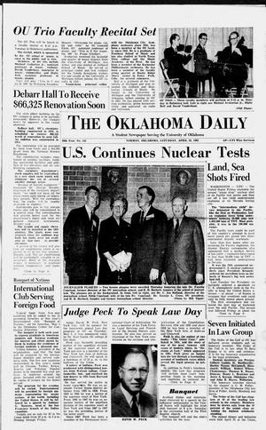 The Oklahoma Daily (Norman, Okla.), Vol. 48, No. 141, Ed. 1 Saturday, April 28, 1962