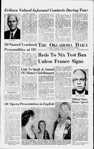 Primary view of object titled 'The Oklahoma Daily (Norman, Okla.), Vol. 48, No. 149, Ed. 1 Thursday, May 10, 1962'.