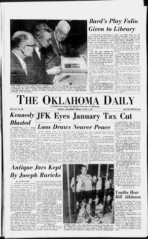 Primary view of object titled 'The Oklahoma Daily (Norman, Okla.), Vol. 48, No. 162, Ed. 1 Friday, June 8, 1962'.