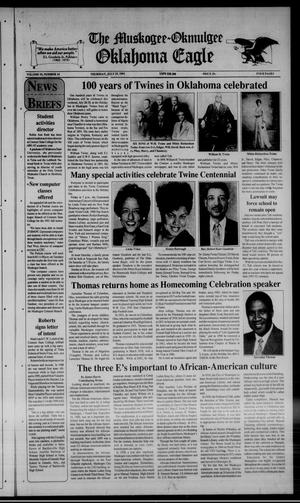 The Muskogee - Okmulgee Oklahoma Eagle (Muskogee and Okmulgee, Okla.), Vol. 19, No. 14, Ed. 1 Thursday, July 25, 1991