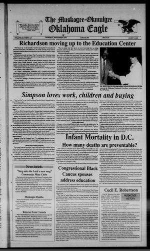 The Muskogee - Okmulgee Oklahoma Eagle (Muskogee and Okmulgee, Okla.), Vol. 19, No. 20, Ed. 1 Thursday, September 12, 1991