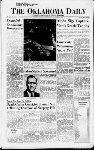 The Oklahoma Daily (Norman, Okla.), Vol. 49, No. 2, Ed. 1 Wednesday, September 12, 1962