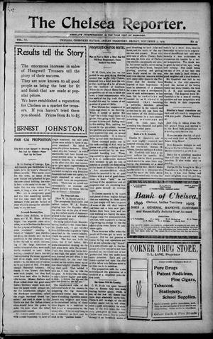The Chelsea Reporter. (Chelsea, Indian Terr.), Vol. 11, No. 22, Ed. 1 Friday, November 3, 1905