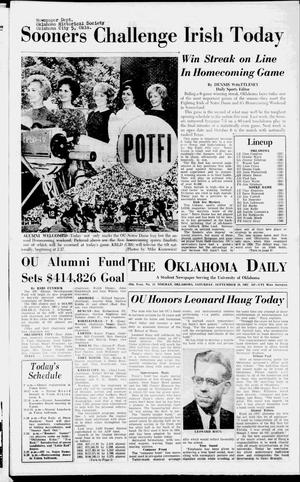 The Oklahoma Daily (Norman, Okla.), Vol. 49, No. 15, Ed. 1 Saturday, September 29, 1962