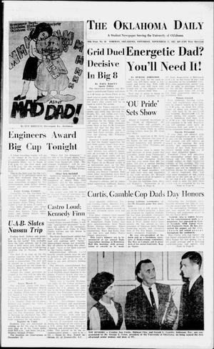 The Oklahoma Daily (Norman, Okla.), Vol. 49, No. 50, Ed. 1 Saturday, November 17, 1962