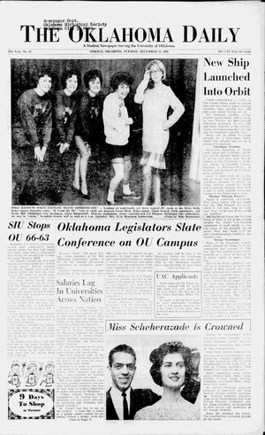 The Oklahoma Daily (Norman, Okla.), Vol. 49, No. 63, Ed. 1 Tuesday, December 11, 1962