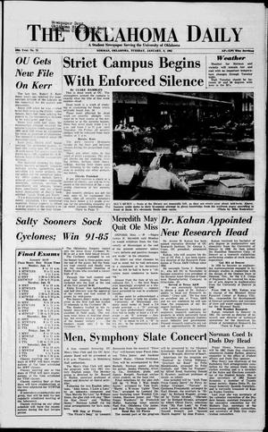 The Oklahoma Daily (Norman, Okla.), Vol. 46, No. 73, Ed. 1 Tuesday, January 8, 1963