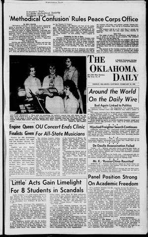 The Oklahoma Daily (Norman, Okla.), Vol. 46, No. 97, Ed. 1 Saturday, February 16, 1963