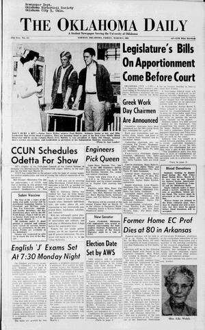 The Oklahoma Daily (Norman, Okla.), Vol. 46, No. 111, Ed. 1 Friday, March 8, 1963