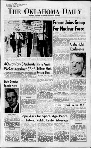 The Oklahoma Daily (Norman, Okla.), Vol. 46, No. 129, Ed. 1 Thursday, April 11, 1963