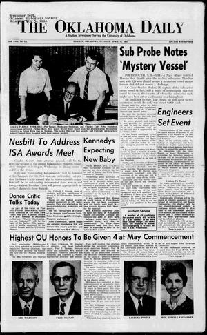 The Oklahoma Daily (Norman, Okla.), Vol. 46, No. 132, Ed. 1 Tuesday, April 16, 1963