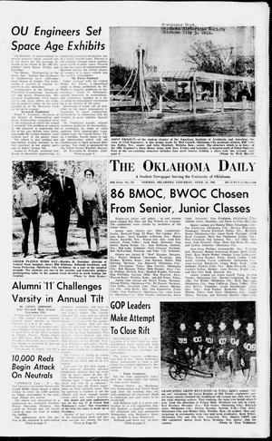 The Oklahoma Daily (Norman, Okla.), Vol. 46, No. 136, Ed. 1 Saturday, April 20, 1963