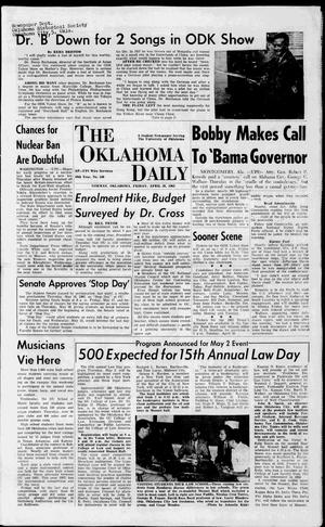 The Oklahoma Daily (Norman, Okla.), Vol. 46, No. 140, Ed. 1 Friday, April 26, 1963