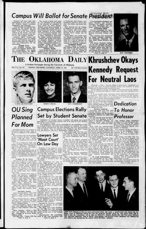 The Oklahoma Daily (Norman, Okla.), Vol. 46, No. 141, Ed. 1 Saturday, April 27, 1963