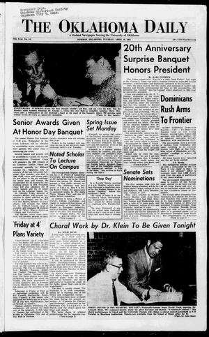 The Oklahoma Daily (Norman, Okla.), Vol. 46, No. 142, Ed. 1 Tuesday, April 30, 1963