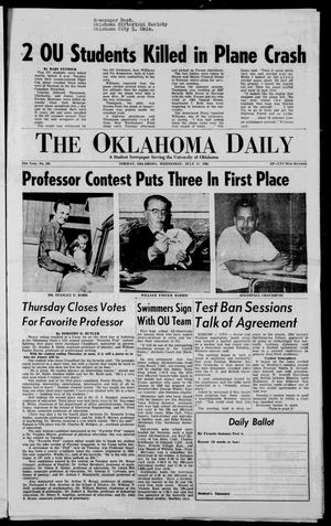 The Oklahoma Daily (Norman, Okla.), Vol. 49, No. 183, Ed. 1 Wednesday, July 17, 1963