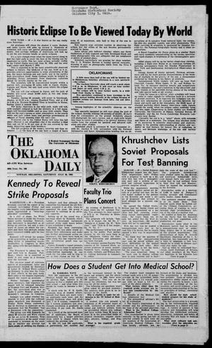 The Oklahoma Daily (Norman, Okla.), Vol. 49, No. 186, Ed. 1 Saturday, July 20, 1963