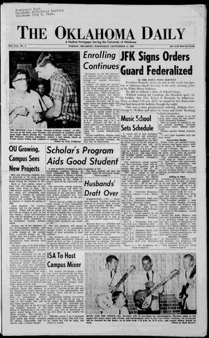 The Oklahoma Daily (Norman, Okla.), Vol. 50, No. 2, Ed. 1 Wednesday, September 11, 1963