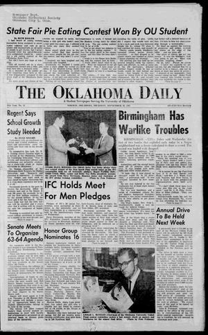 The Oklahoma Daily (Norman, Okla.), Vol. 50, No. 13, Ed. 1 Thursday, September 26, 1963