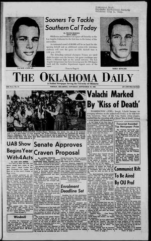 The Oklahoma Daily (Norman, Okla.), Vol. 50, No. 15, Ed. 1 Saturday, September 28, 1963