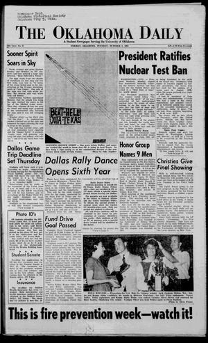 The Oklahoma Daily (Norman, Okla.), Vol. 50, No. 21, Ed. 1 Tuesday, October 8, 1963