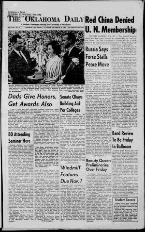 The Oklahoma Daily (Norman, Okla.), Vol. 50, No. 31, Ed. 1 Tuesday, October 22, 1963