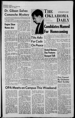 The Oklahoma Daily (Norman, Okla.), Vol. 50, No. 32, Ed. 1 Wednesday, October 23, 1963
