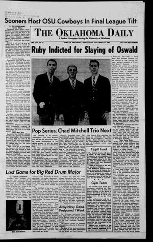 The Oklahoma Daily (Norman, Okla.), Vol. 50, No. 57, Ed. 1 Wednesday, November 27, 1963