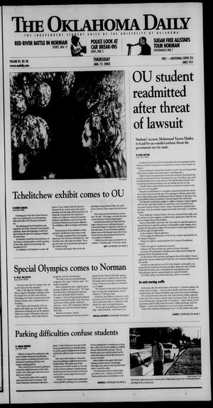 The Oklahoma Daily (Norman, Okla.), Vol. 85, No. 80, Ed. 1 Thursday, January 17, 2002