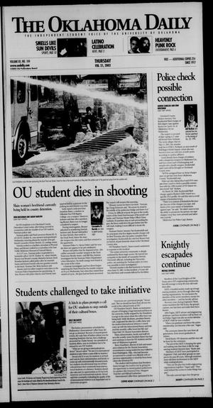 The Oklahoma Daily (Norman, Okla.), Vol. 85, No. 104, Ed. 1 Thursday, February 21, 2002