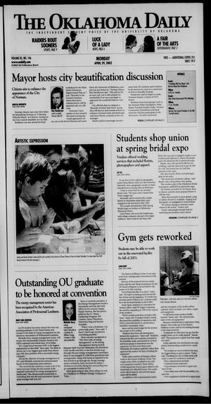 The Oklahoma Daily (Norman, Okla.), Vol. 85, No. 146, Ed. 1 Monday, April 29, 2002